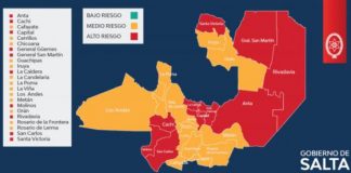 Son 10 los departamentos con alto riesgo sanitario en Salta