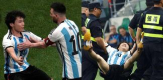 Que dijo sobre la seguridad el fanático chino que entró a la cancha a abrazar a Lionel Messi