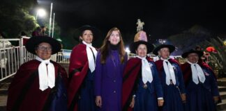 Bettina Romero y Gustavo Sáenz participaron de la Tradicional Guardia Bajo las Estrellas