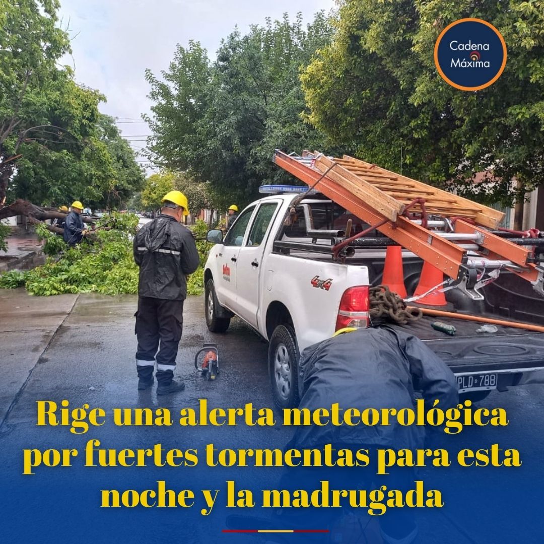 Rige una alerta meteorológica por fuertes tormentas para esta noche y ...