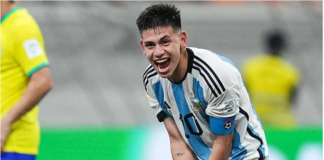 VAMOS LOS PIBES! Los 3 golazos del «Diablito» Echeverri contra Brasil que llevaron a Argentina a semifinales