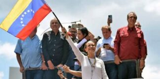 María Corina Machado celebró la marcha masiva de la oposición