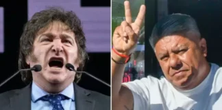 Javier Milei apuntó contra Chiqui Tapia por las irregularidades arbitrales con Barracas Central