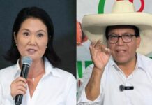 Perú. Oficializan el balotaje entre Keiko Fujimori y Roberto Sánchez