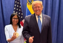 Donald Trump recibió a Delcy Rodríguez en Nueva York durante la Asamblea de la ONU