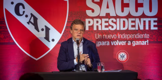 Enrique Sacco presentó su candidatura en Independiente y aseguró que el club no será una SAD
