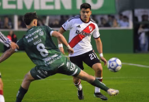 Alerta en River: Marcos Acuña terminó con molestias y está en duda para jugar ante Belgrano